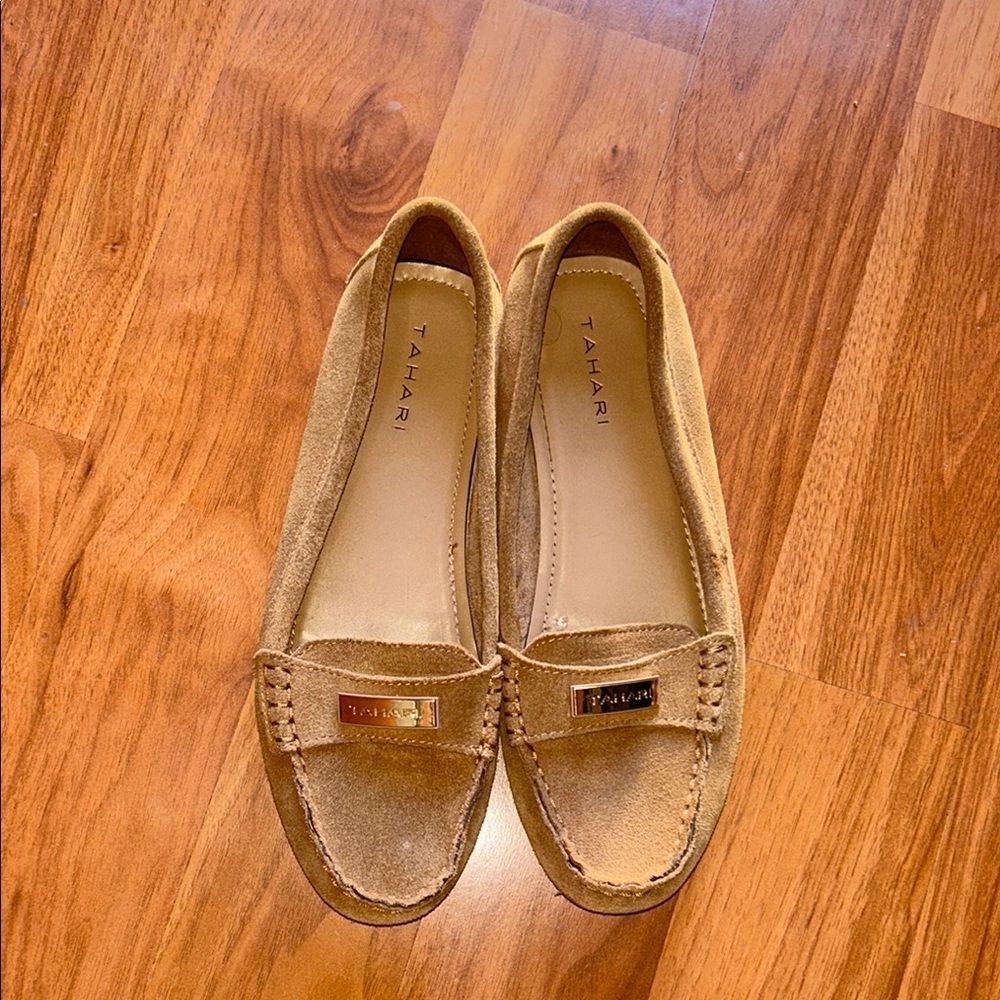 Tahari Women's Brown Suede Loafers